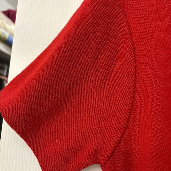 Vintage White Stag Support Our Troops Red Short Sleeve Sweater Women's Sz M - Picture 3 of 6